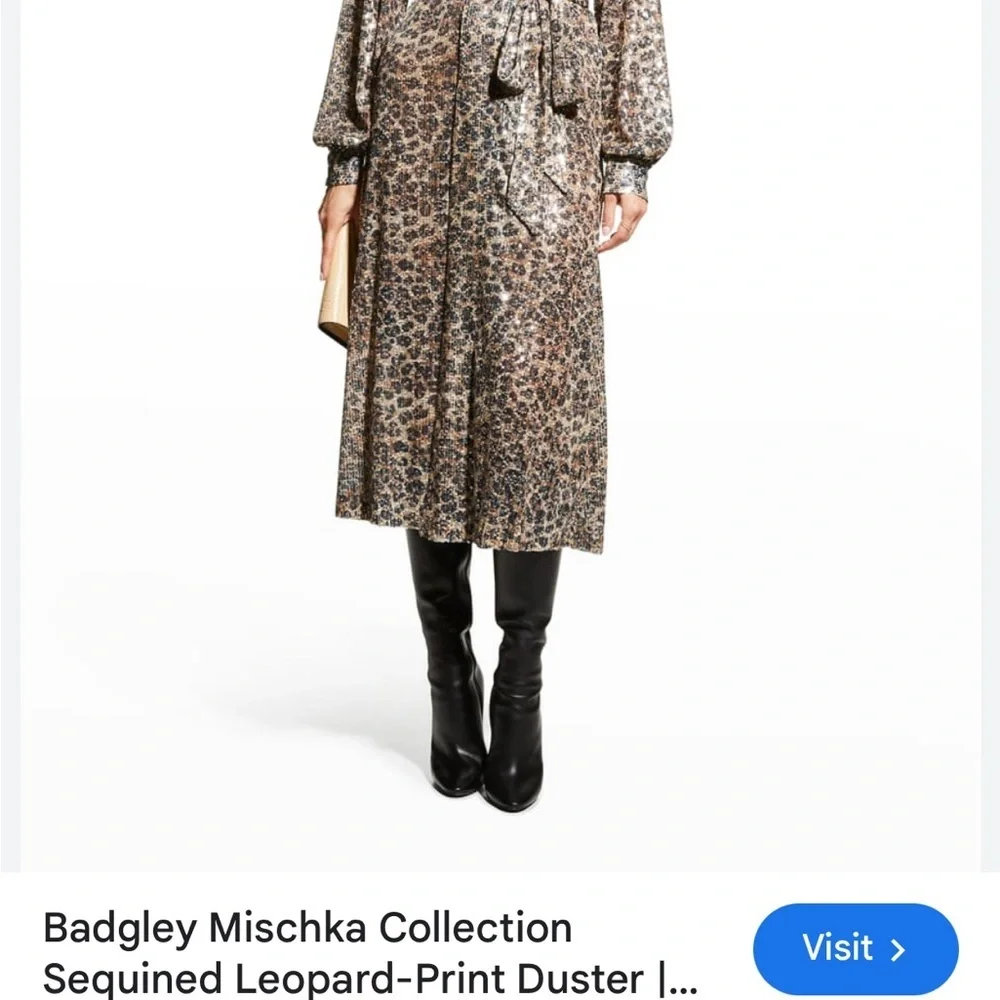 Badgley Mischka Collection
Sequined Leopard-Print Duster or Dress - Picture 3 of 7